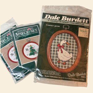 Vintage Dale Burdett Country Goose & Seasonal Accents 3 Christmas Cross Stitch